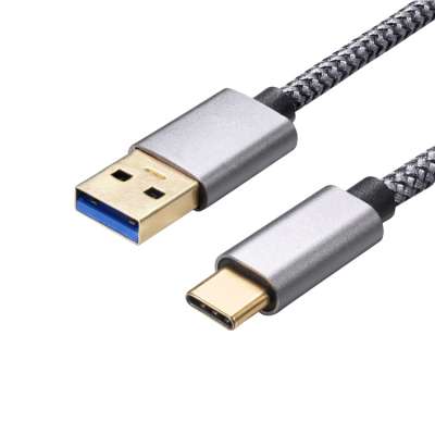 High Speed Aluminum Shell Nylon Braided Fast Charging 3.0 Usb Type C cable For Huawei Mobile Phone